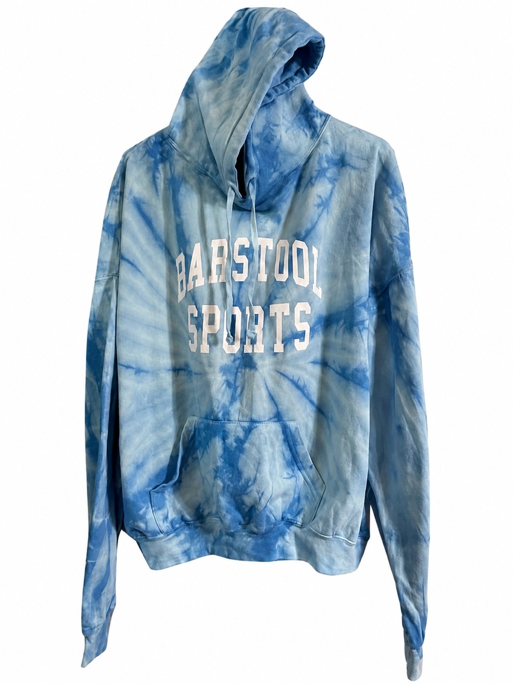 3XL Barstool Sports Blue Tie-Dye Hoodie
